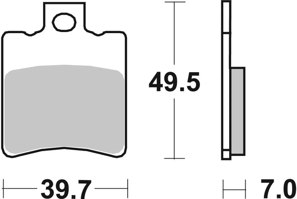 BREMBO 07003 CC Carbon Ceramic brake pad official image 3