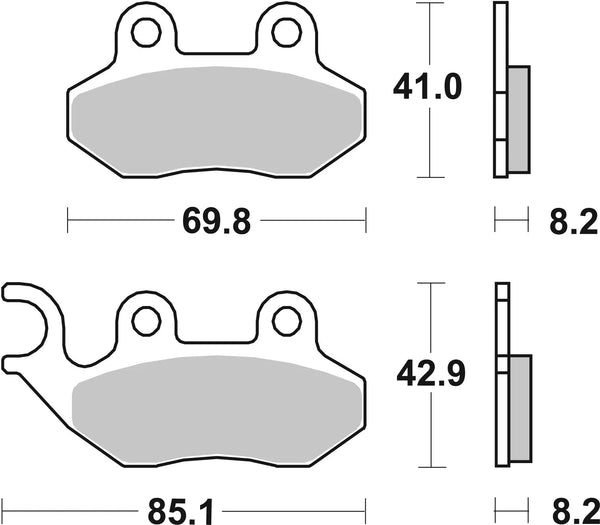 BREMBO 07005 CC Carbon Ceramic brake pad official image 3