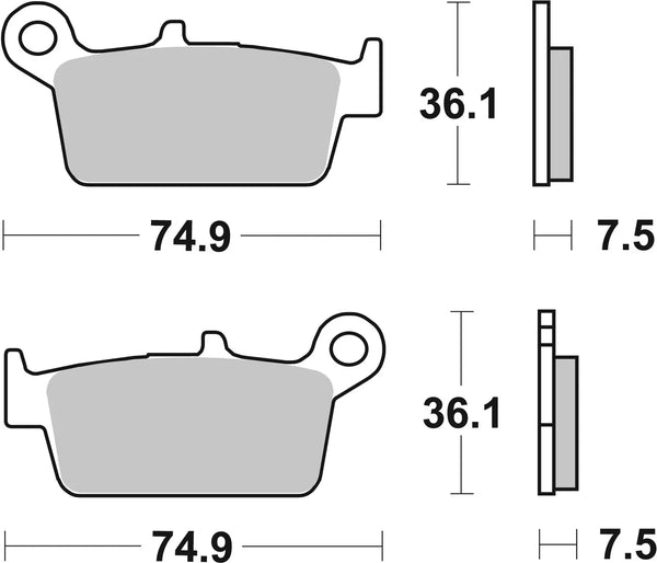 BREMBO 07010 CC Carbon Ceramic brake pad official image 3