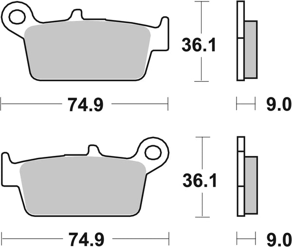 BREMBO 07011 CC Carbon Ceramic brake pad official image 3
