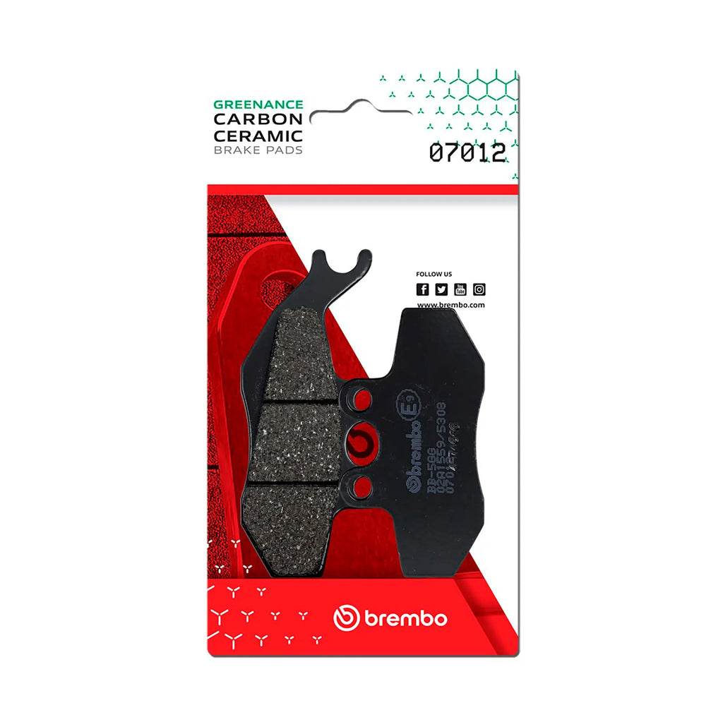 BREMBO 07012 CC Carbon Ceramic brake pad official image 1