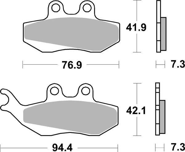 BREMBO 07012 CC Carbon Ceramic brake pad official image 3