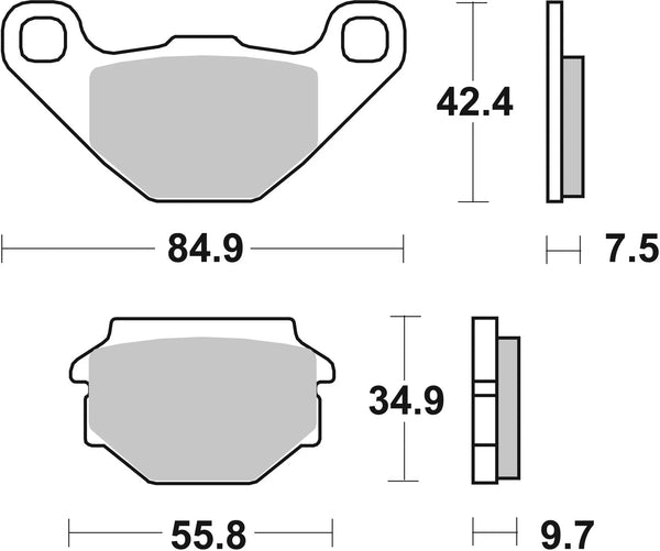 BREMBO 07014 CC Carbon Ceramic brake pad official image 3