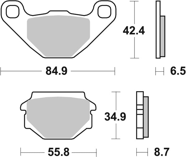 BREMBO 07015 CC Carbon Ceramic brake pad official image 3