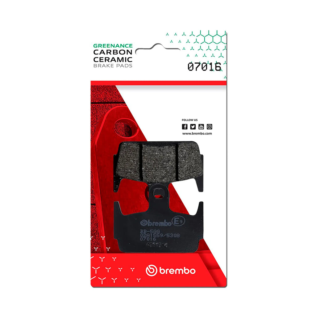 BREMBO 07016 CC Carbon Ceramic brake pad official image 1
