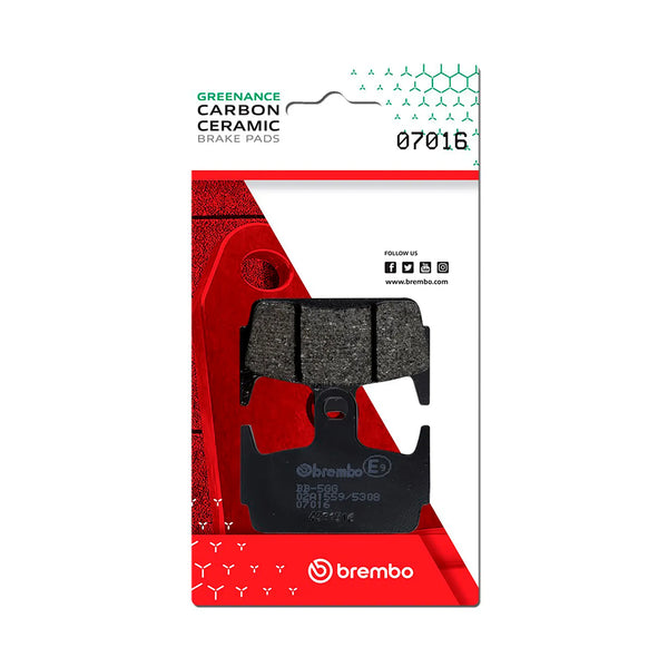 BREMBO 07016 CC Carbon Ceramic brake pad official image 1