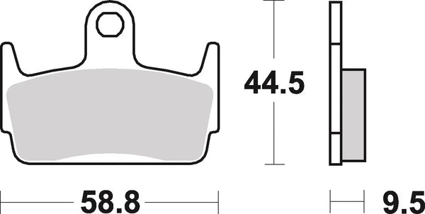 BREMBO 07016 CC Carbon Ceramic brake pad official image 3