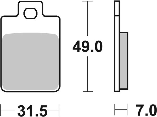 BREMBO 07017 CC Carbon Ceramic brake pad official image 3