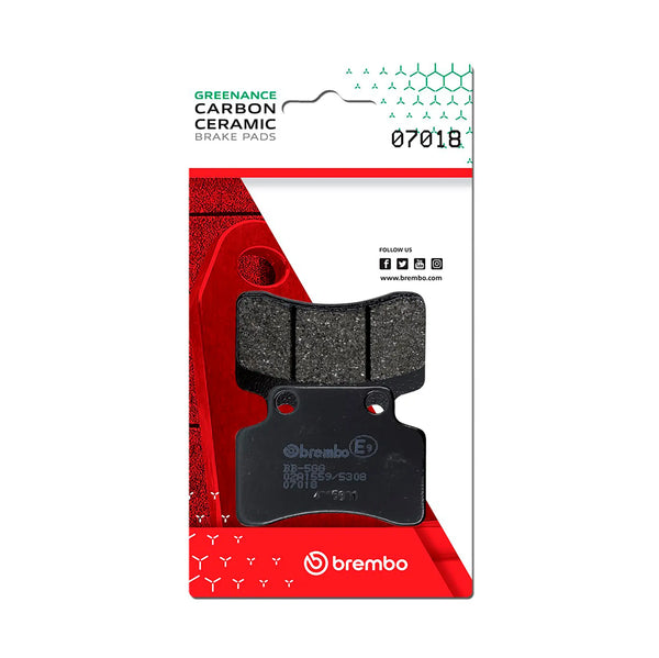 BREMBO 07018 CC Carbon Ceramic brake pad official image 1
