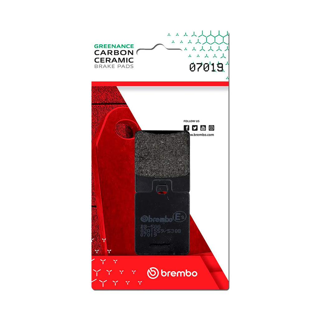 BREMBO 07019 CC Carbon Ceramic brake pad official image 1