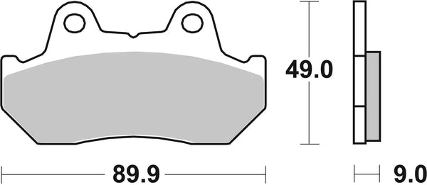 BREMBO 07025 CC Carbon Ceramic brake pad official image 3
