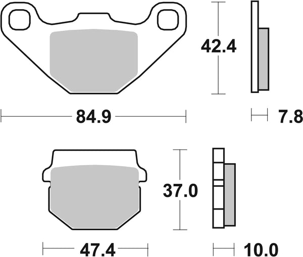 BREMBO 07026 CC Carbon Ceramic brake pad official image 3