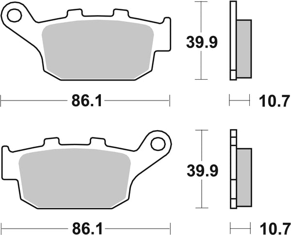 BREMBO 07029 CC Carbon Ceramic brake pad official image 3