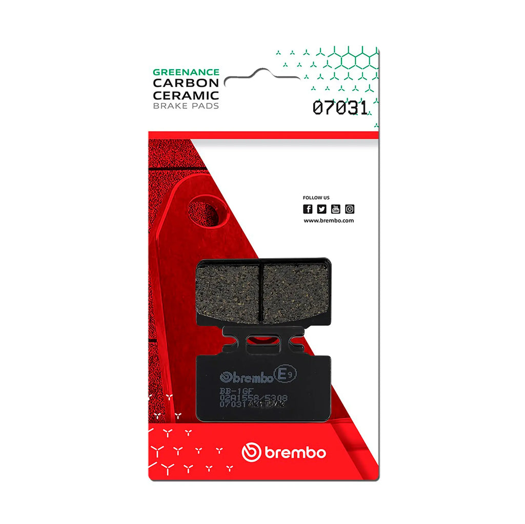 BREMBO 07031 CC Carbon Ceramic brake pad official image 1