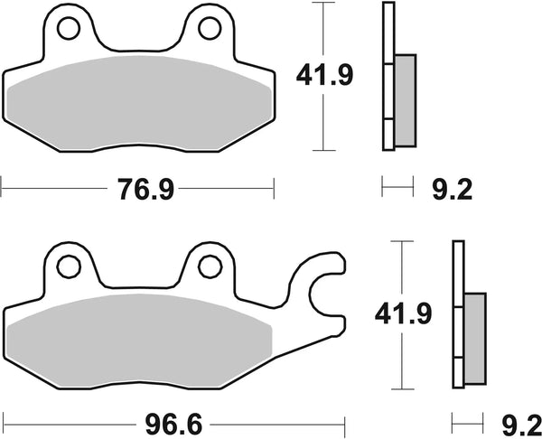 BREMBO 07033 CC Carbon Ceramic brake pad official image 3