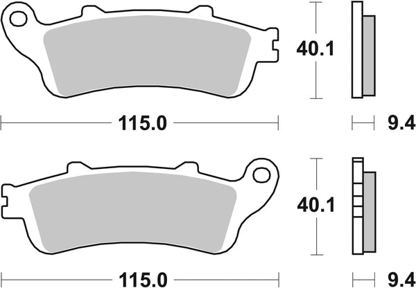 BREMBO 07034 CC Carbon Ceramic brake pad official image 3