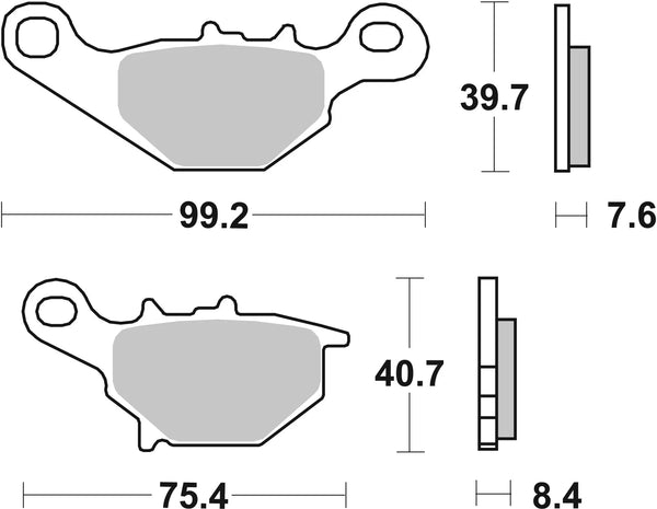 BREMBO 07036 CC Carbon Ceramic brake pad official image 3