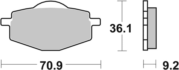 BREMBO 07039 CC Carbon Ceramic brake pad official image 3