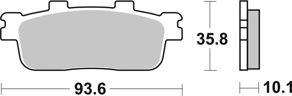 BREMBO 07040 CC Carbon Ceramic brake pad official image 3