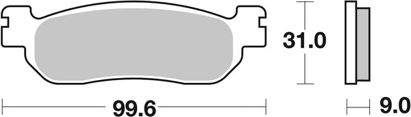 BREMBO 07043 CC Carbon Ceramic brake pad official image 3