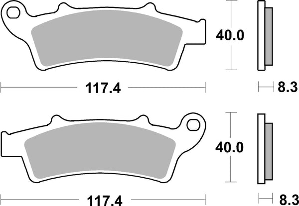 BREMBO 07045 CC Carbon Ceramic brake pad official image 3
