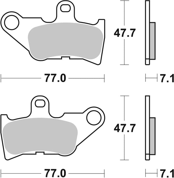 BREMBO 07046 CC Carbon Ceramic brake pad official image 3