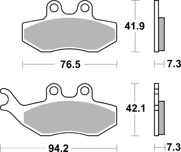 BREMBO 07049 CC Carbon Ceramic brake pad official image 3