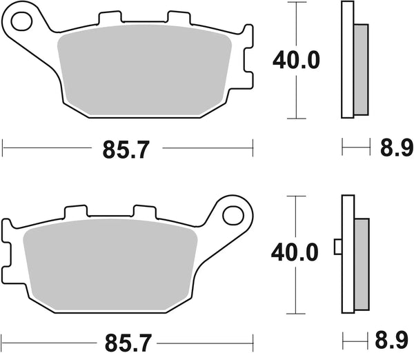 BREMBO 07053 CC Carbon Ceramic brake pad official image 3