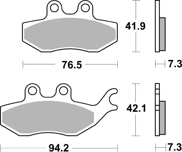 BREMBO 07054 CC Carbon Ceramic brake pad official image 3