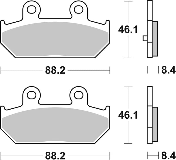 BREMBO 07058 CC Carbon Ceramic brake pad official image 3