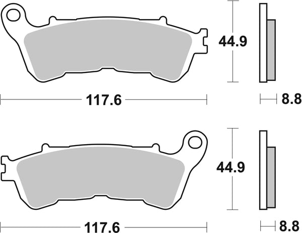 BREMBO 07063 CC Carbon Ceramic brake pad official image 3