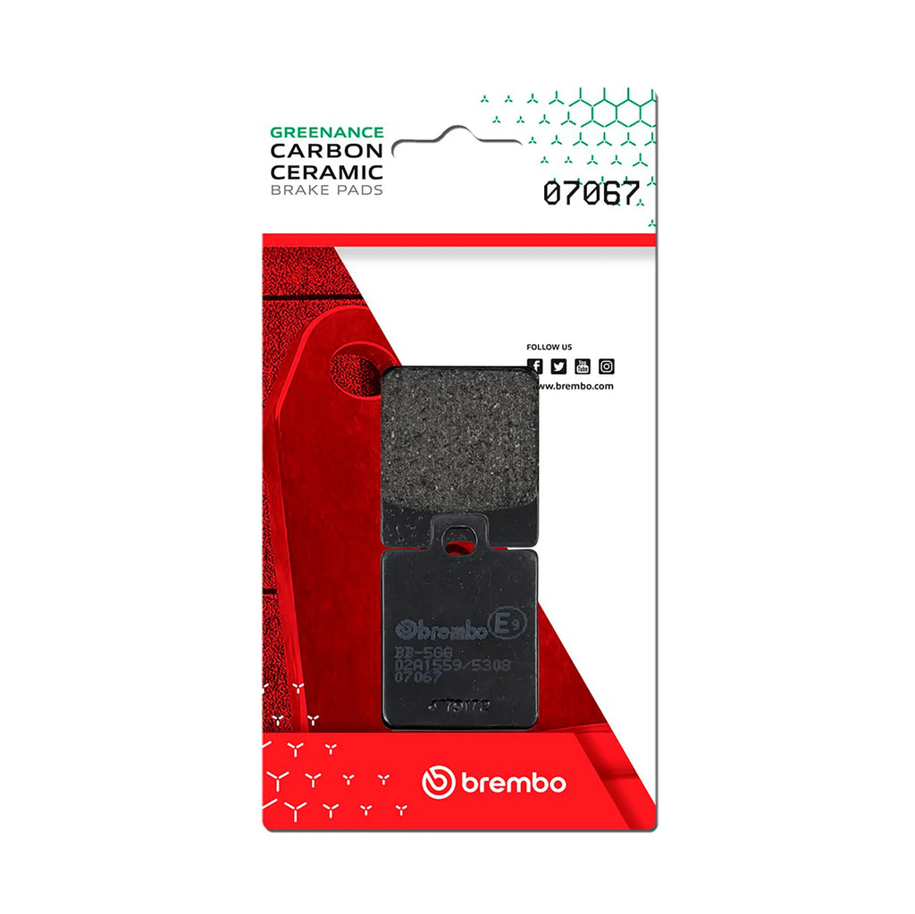 BREMBO 07067 CC Carbon Ceramic brake pad official image 1
