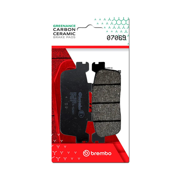 BREMBO 07069 CC Carbon Ceramic brake pad official image 1