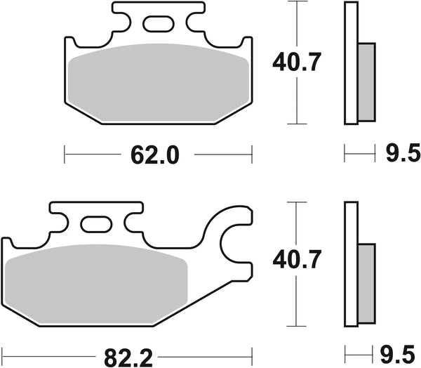 BREMBO 07070 CC Carbon Ceramic brake pad official image 3