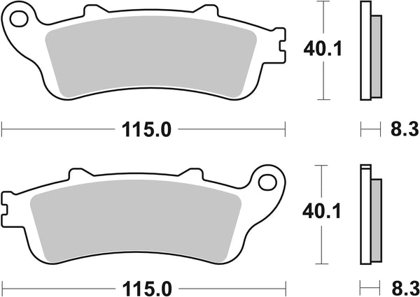 BREMBO 07072 CC Carbon Ceramic brake pad official image 3