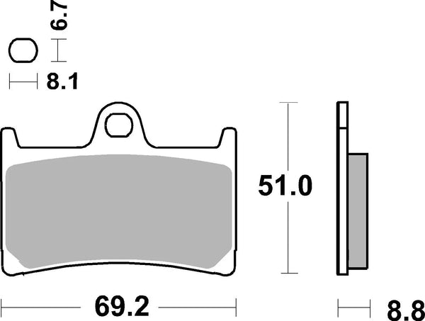 BREMBO 07077 CC Carbon Ceramic brake pad official image 3
