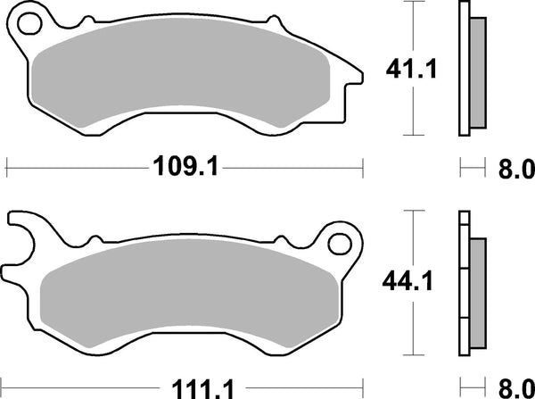 BREMBO 07090 CC Carbon Ceramic brake pad official image 3