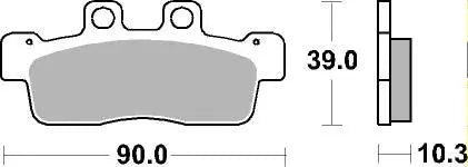BREMBO 07092 CC Carbon Ceramic brake pad official image 3