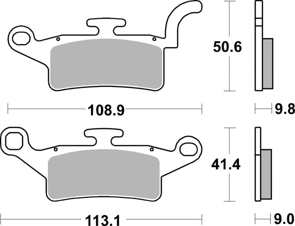 BREMBO 07093 CC Carbon Ceramic brake pad official image 3