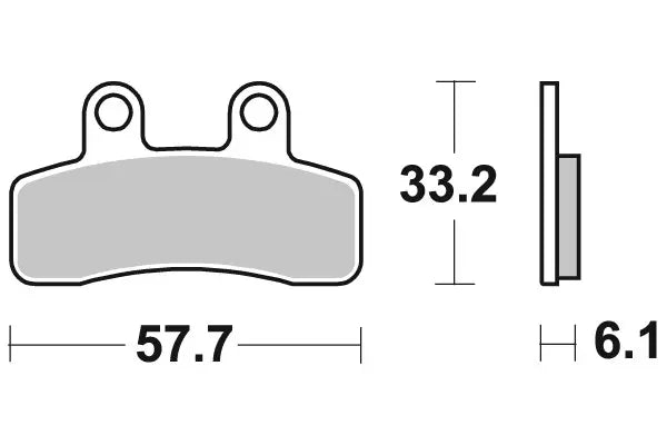 BREMBO 07097 CC Carbon Ceramic brake pad official image 3