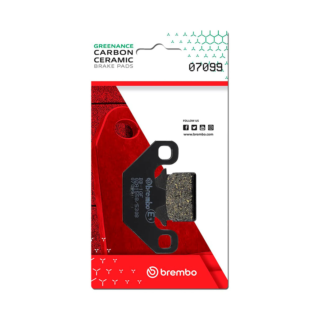 BREMBO 07099 CC Carbon Ceramic brake pad official image 1