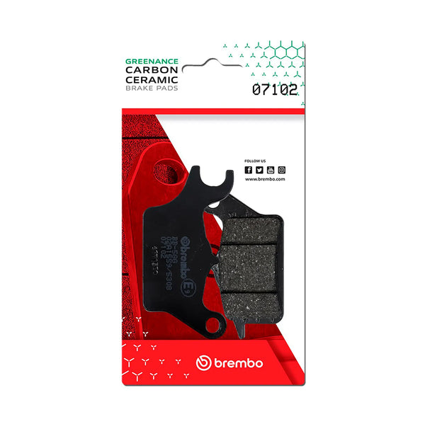 BREMBO 07102 CC Carbon Ceramic brake pad official image 1