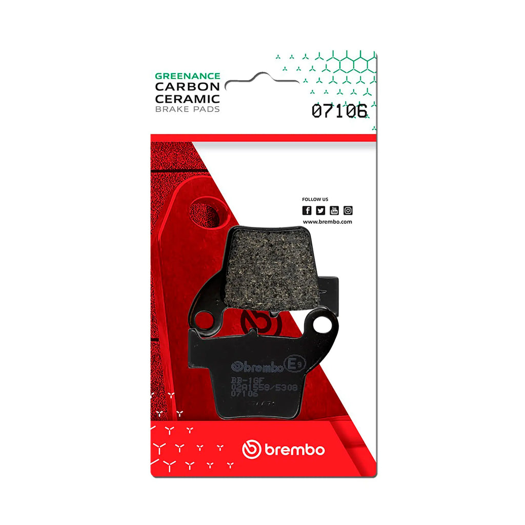BREMBO 07106 CC Carbon Ceramic brake pad official image 1