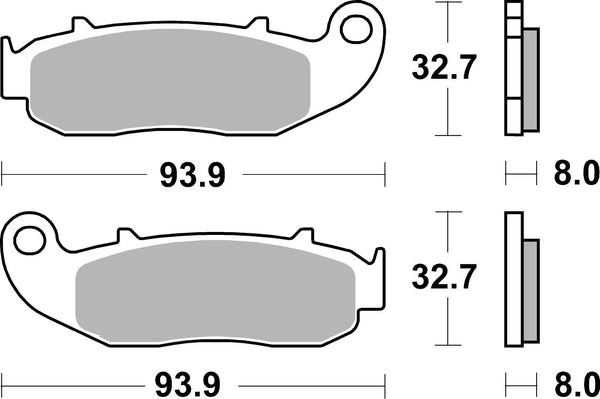 BREMBO 07107 CC Carbon Ceramic brake pad official image 3