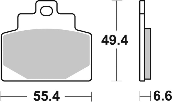 BREMBO 07108 CC Carbon Ceramic brake pad official image 3