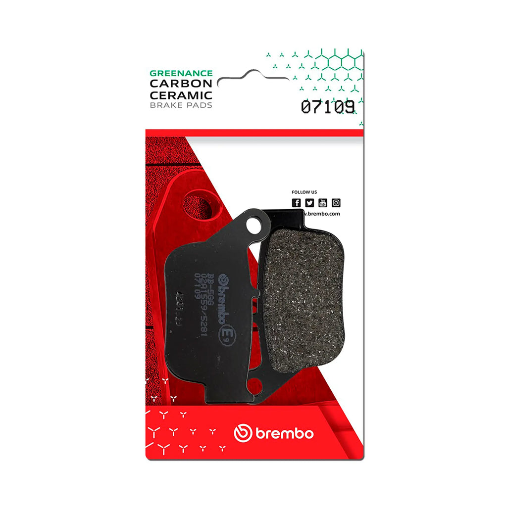 BREMBO 07109 CC Carbon Ceramic brake pad official image 1
