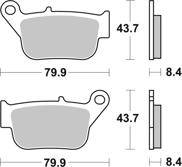BREMBO 07109 CC Carbon Ceramic brake pad official image 3