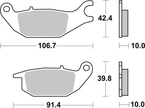 BREMBO 07110 CC Carbon Ceramic brake pad official image 3