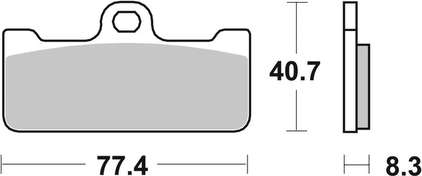 BREMBO Front RC Brake Pad Set, Aprilia SXV Van Den Bosch Replica 550 2008+ – 07BB10 RC reference image