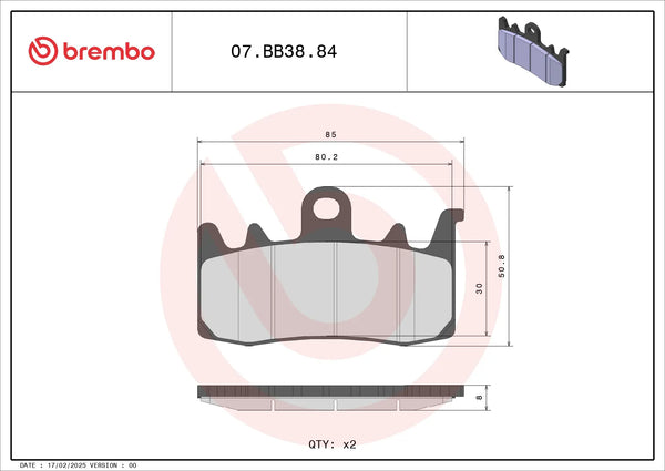 BREMBO 07BB3884 reference image 3